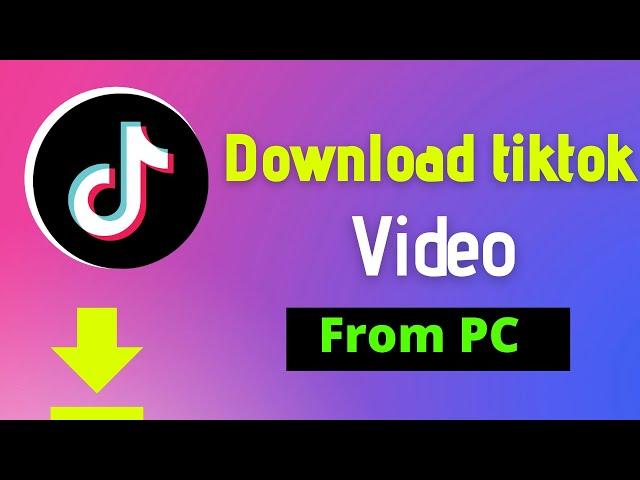 How to save tiktok videos on pc 2024 | Using PC and Mobile Device