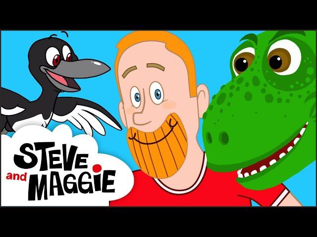 Steve and Maggie Cartoon for Kids | Monster Truck Toy | Dinosaurs | Floor is Lava | Wow English TV