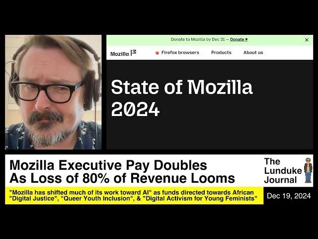 Mozilla Executive Pay Doubles as Loss of 80% of Revenue Looms