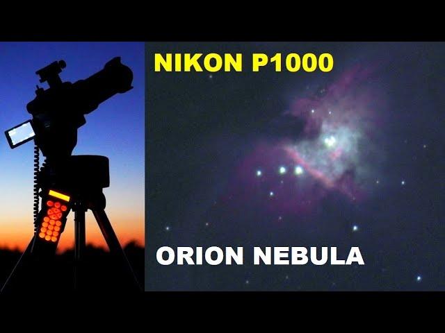 Nikon P1000 Astrophotography - zooming the Orion Nebula (M42)   No telescope - just a camera!
