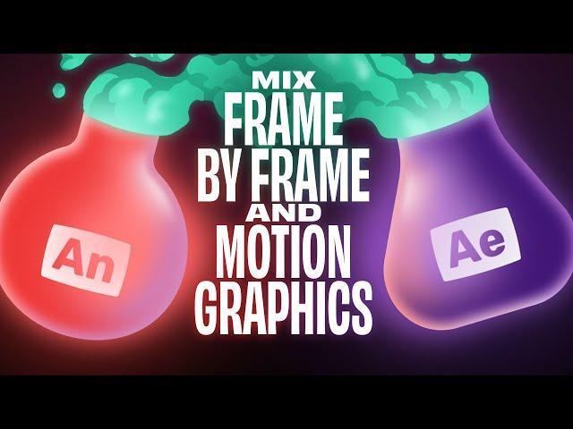 How to combine animation techniques in After Effects - Motion graphics & Frame by frame