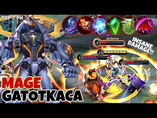 Gatotkaca Mage Hybrid Build 2022 | Insane Damage!!!