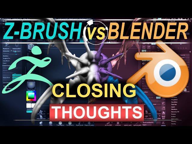 Blender vs ZBrush - (HONEST Comparison)