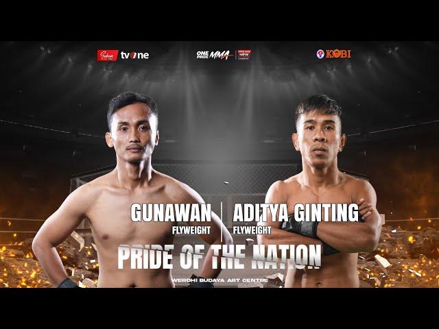 GUNAWAN VS ADITYA GINTING | FULL FIGHT ONE PRIDE MMA 79 KING SIZE NEW #4 BALI