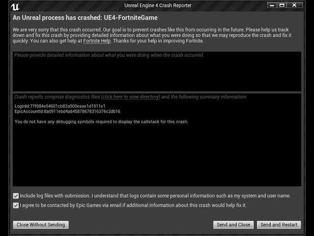 Unreal Engine 4 Crash Reporter