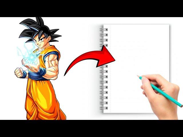 goku drawing drawing goku's tutorial easy step by step