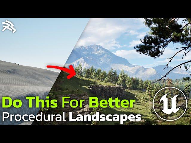 Do This For Better Procedural Landscapes in Unreal Engine 5.3 #unrealengine #ue5 #gamedev