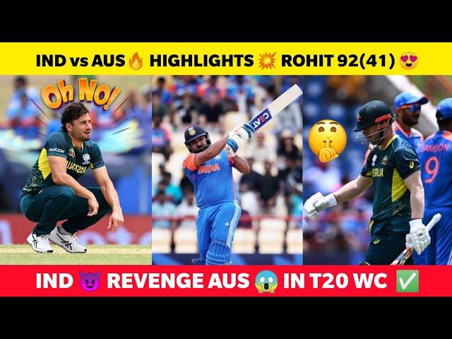 IND vs AUS Highlights Rohit Sharma 92 Knock India Qualified for Semifinals T20 World Cup