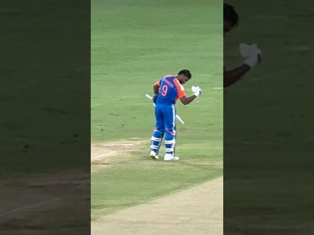 Sanju samson posing after century in ind vs ban 3rd t20 2024 || fastest century by sanju samson