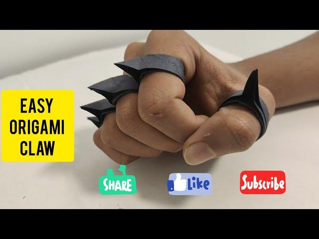 Easy Origami Claw | Origami Weapons | paper toys | art and crafts |