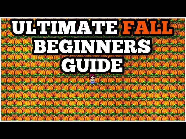 Stardew Valley Ultimate Beginners Guide To FALL | New Play Tips & Tricks EP3