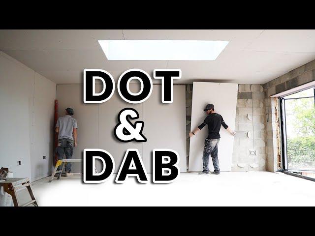 How To Dot And Dab A Wall - Complete Guide - Plasterboard  - Drylining A Wall [Plastering Tutorial]