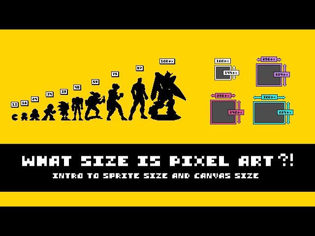 What Size is Pixel Art? (Intro to Sprite and Canvas Size)