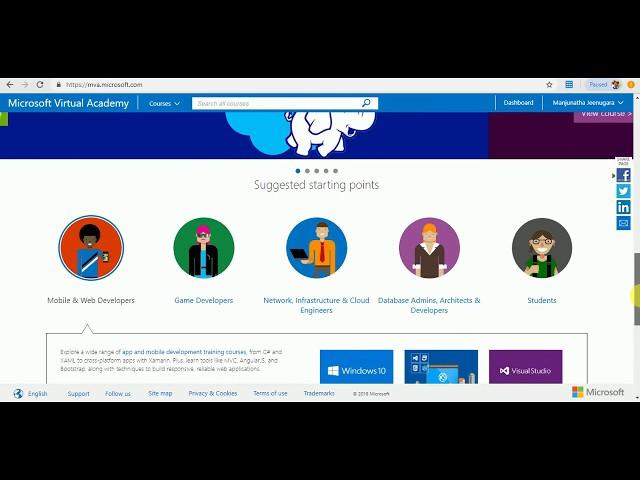 Exploring The "Microsoft Virtual Academy" Website