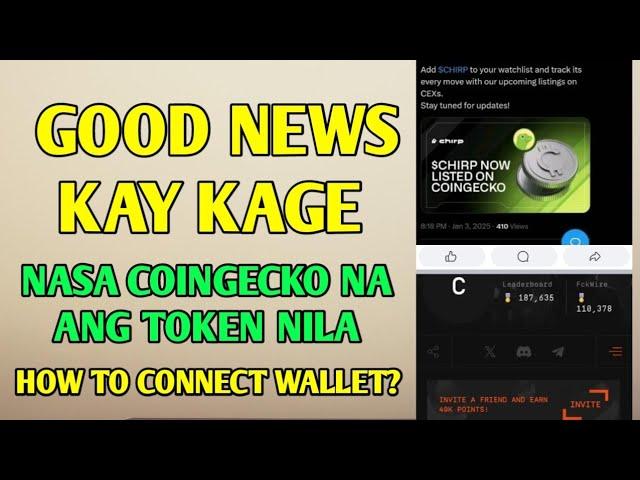 Good news kay KAGE! Potential free money worth 1k to 100k | How to connect wallet?