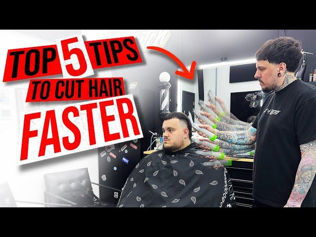 Top 5 Tips on How to cut hair FASTER 