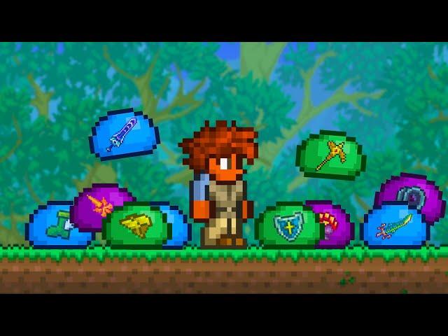 Terraria, But Slimes Drop RANDOM Items...