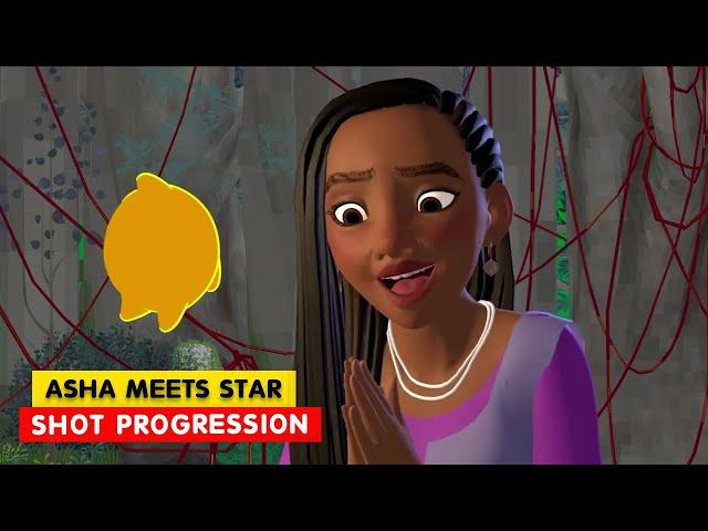 WISH | Asha meets Star Shot Progression | Animation Breakdowns | 3D Animation Internships