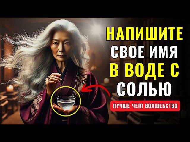 Положите своё имя в воду с солью и увидите, как происходят чудеса! | буддийской мудрости