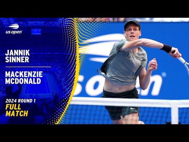 Jannik Sinner vs. Mackenzie McDonald Full Match | 2024 US Open Round 1