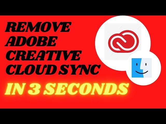 How to remove and stop adobe creative cloud from menu and stop sync on mac.
