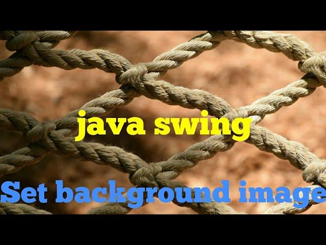 Java Swing : How to set background image - 1 in JFrame