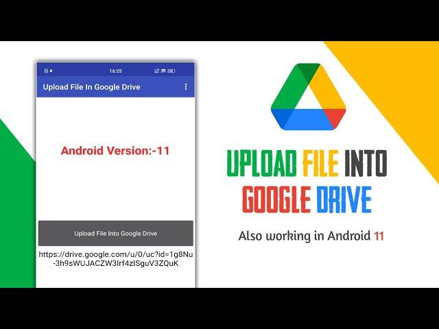 Upload File Into Google Drive In Kodular, App Inventor etc