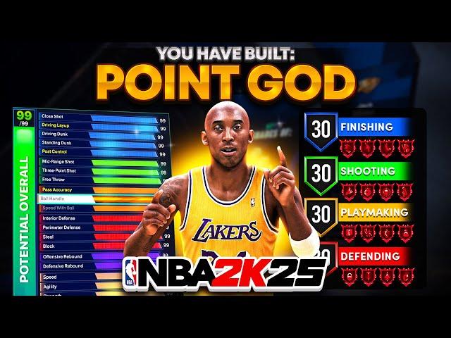 BEST 2-WAY POINT GUARD BUILD in NBA 2K25! CONTACT DUNKS + LIMITLESS RANGE! best build 2k25