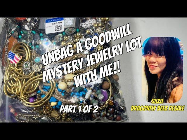 UNBAGGING a Goodwill Mystery Jewelry Lot  Sale - Part 1 of 2