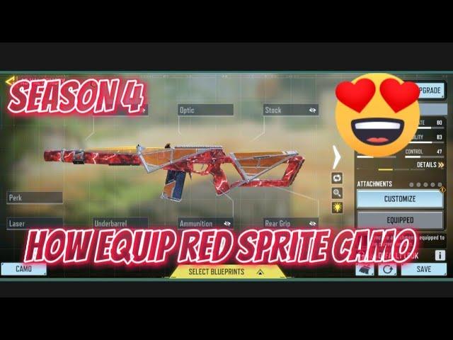 How Equip Red Sprite Camo on Epic blueprint #callofduty #codm #codmmunity  #howequipredspritecamo