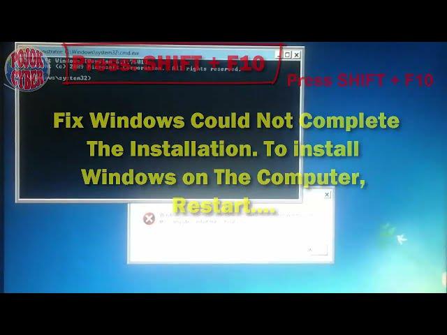 Fix Windows Could Not Complete The Installation To install Windows on The Computer Pojok Cyber