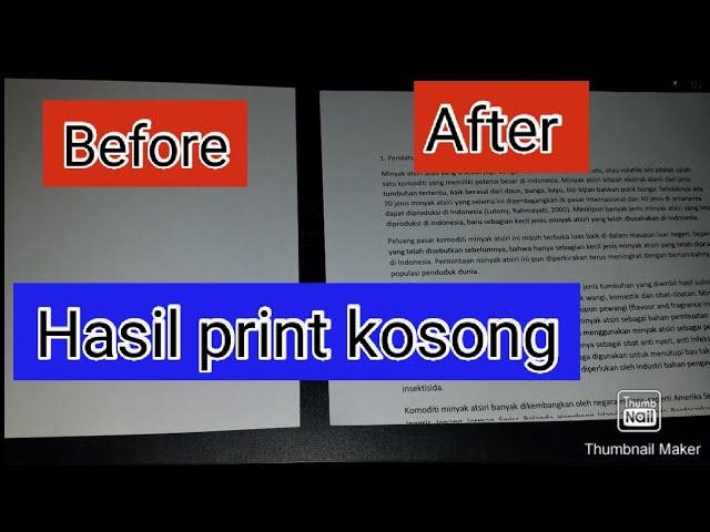 Canon pixma g2000 g2010 g2012 g3000 g3010 g4000 hasil print kosong tinta hitam tidak keluar macet