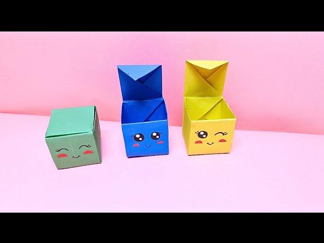 How to make Origami Paper Box/DIY Paper Box Idea/Back to School