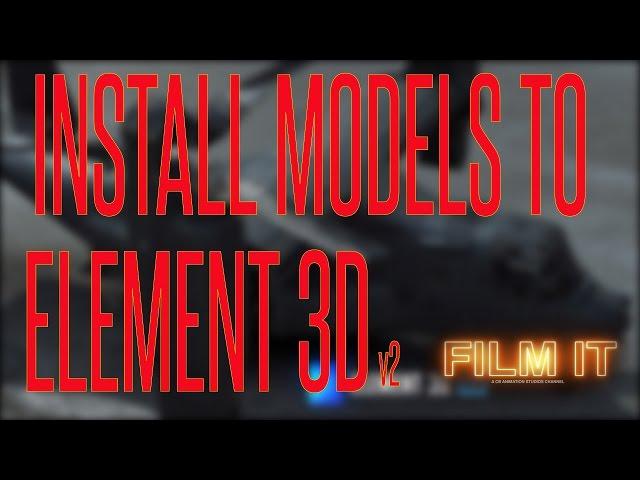 How to Install Model Packs To Element 3Dv2 Tutorial