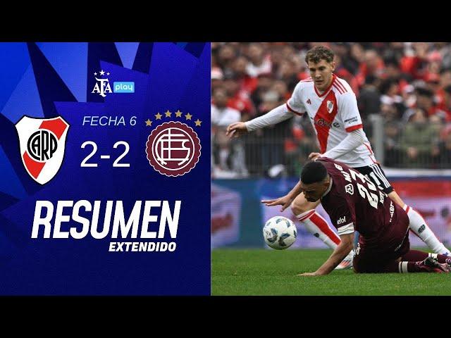 River Plate 2-2 Lanus| #TorneoBetano | Resumen Extendido | Fecha 6