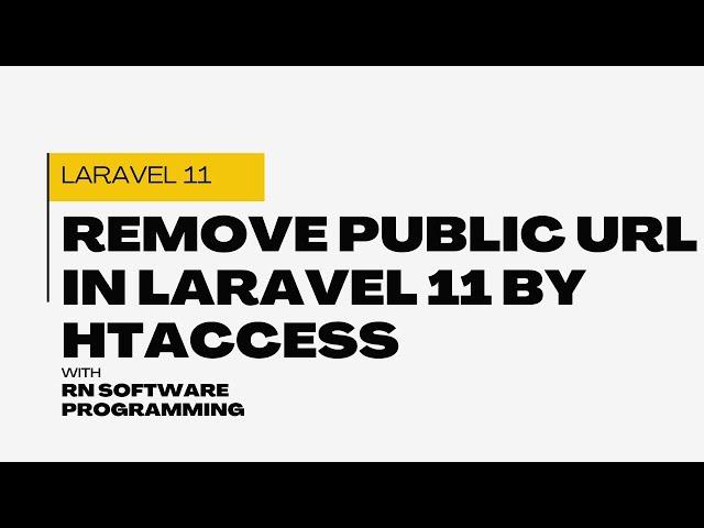 How to remove URL public in Laravel? | How do I remove a public folder in Laravel 8? Part-7