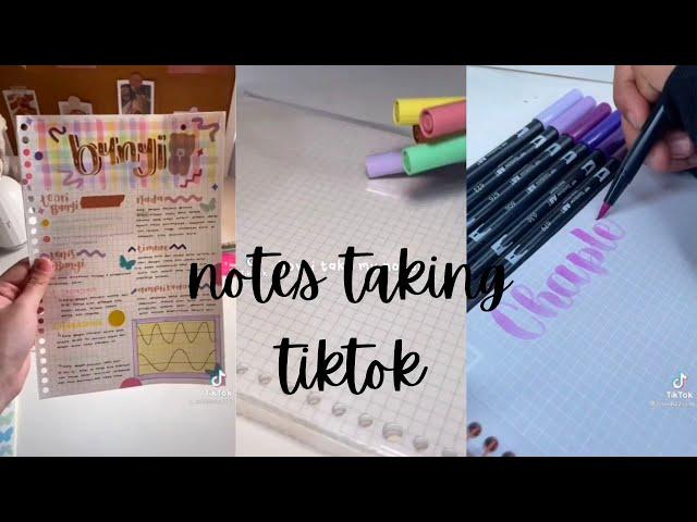 Notes taking [ tiktok compilation ]