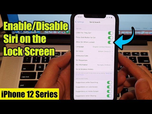 iPhone 12: How to Enable/Disable Siri on the Lock Screen