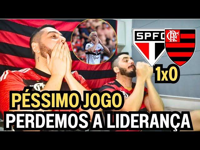 REACT MELHORES MOMENTOS SÃO PAULO 1X0 FLAMENGO - PERDEMOS JOGANDO NADA