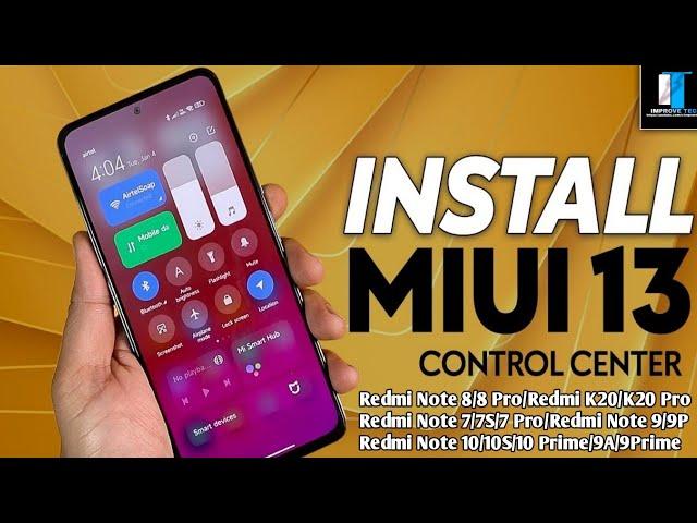 Install MIUI 13 Control Center | Download Now !!!