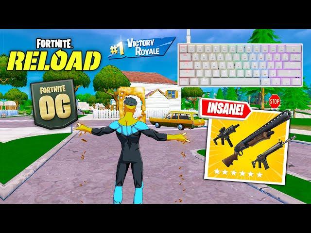 59 Elimination INVINCIBLE Solo Vs Squads "Zero Build" Gameplay Wins (Fortnite RELOAD Handcam)