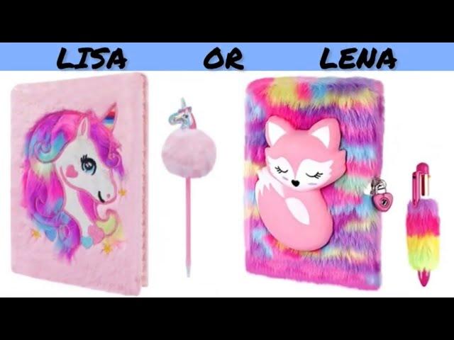 LISA OR LENA SCHOOL SUPPLIES | BACK TO SCHOOL EDITION | #lisaorlenachoices #lisaorlena