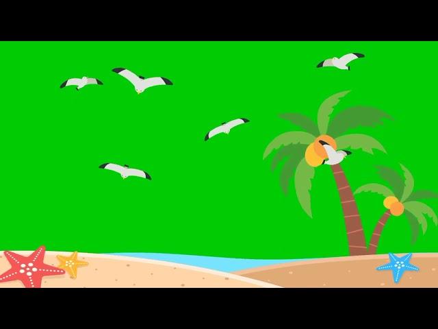 Seashore & Beach Animated Overlay in Green Screen | GameZone PH