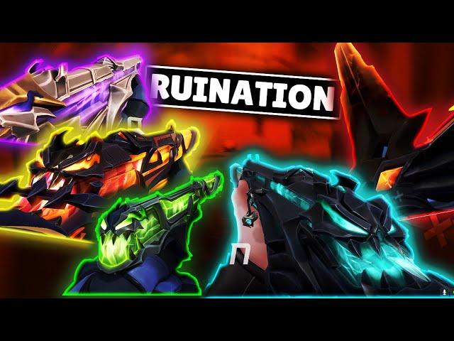 VALORANT | *NEW* ALL RUINATION Collection Guns Showcase (NEW Knife Variants!)