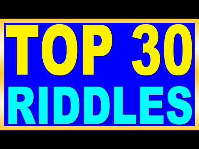 Top 30 Riddles with Answers