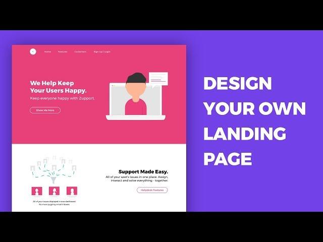 How To Design A Landing Page - Web Design | UI/UX