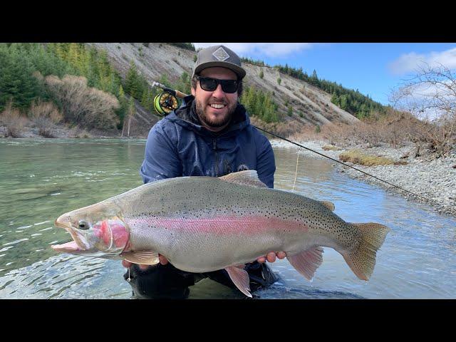 Catching Ridiculously Big MEGA TROUT on Fly!  [100lbs landed]