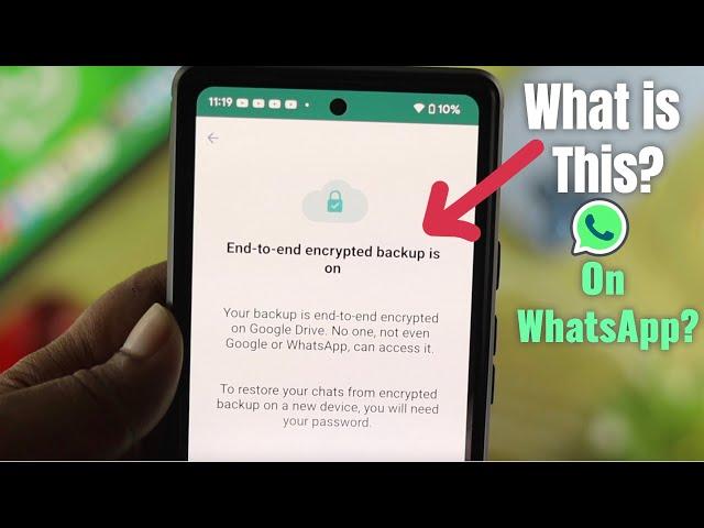 How To End-to-End Encrypt Your WhatsApp Chat Backups in Google Drive [Decrypt]