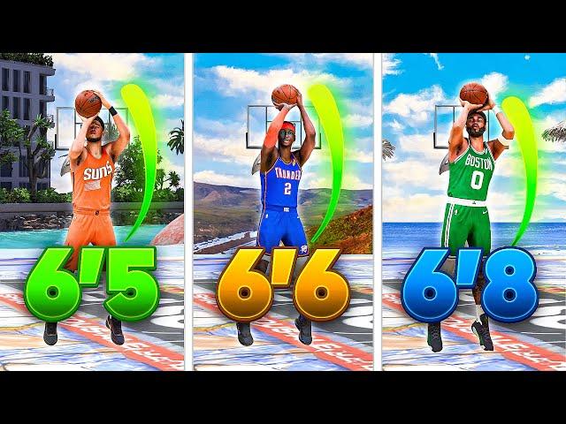 NBA 2K24 BEST JUMPSHOTS for 6'5-6'9 BUILDS (ALL 3PT RATINGS) BEST SHOOTING TIPS & SETTINGS in 2K24!
