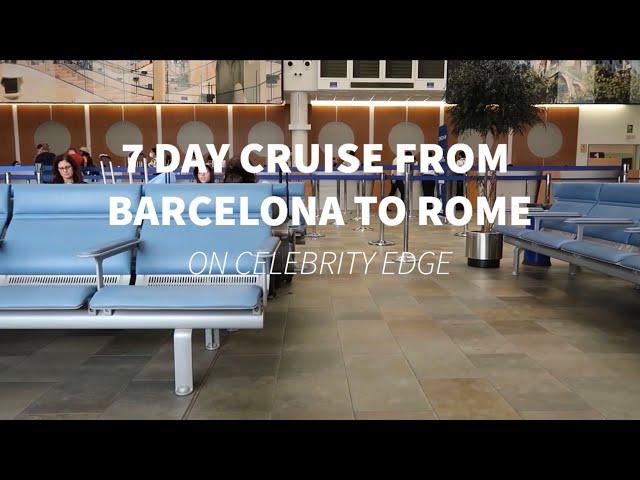 7 Day Cruise from Barcelona to Rome PT.1| Tour Celebrity Edge| Aqua Class | Ibiza Excursion